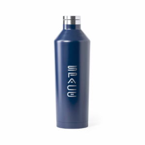 XL Design Thermosflasche blau bedruckt
