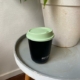 Retulp Reisetasse basic Kaffeebecher schwarz grün